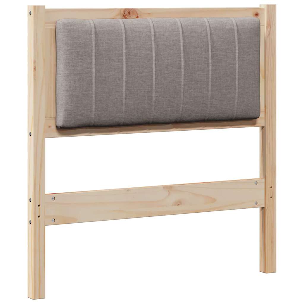 Tête de lit capitonnée avec tête de lit Marron 80 cm Pin massif - XIOS