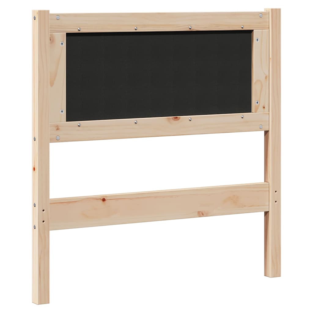 Tête de lit capitonnée avec tête de lit Marron 80 cm Pin massif - XIOS