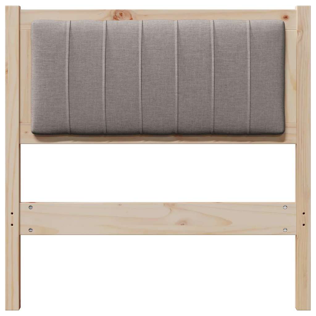 Tête de lit capitonnée avec tête de lit Marron 80 cm Pin massif - XIOS
