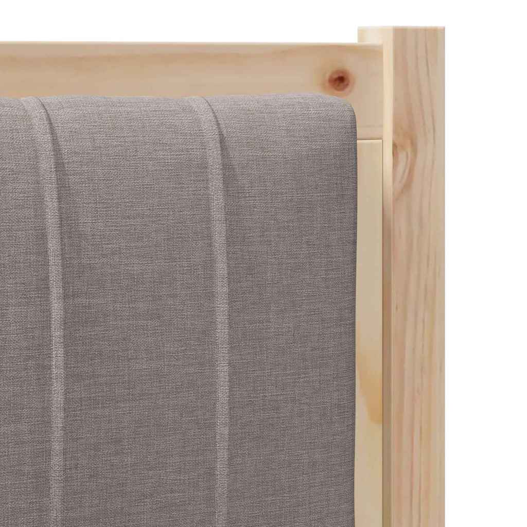 Tête de lit capitonnée avec tête de lit Marron 75 cm Pin massif - XIOS