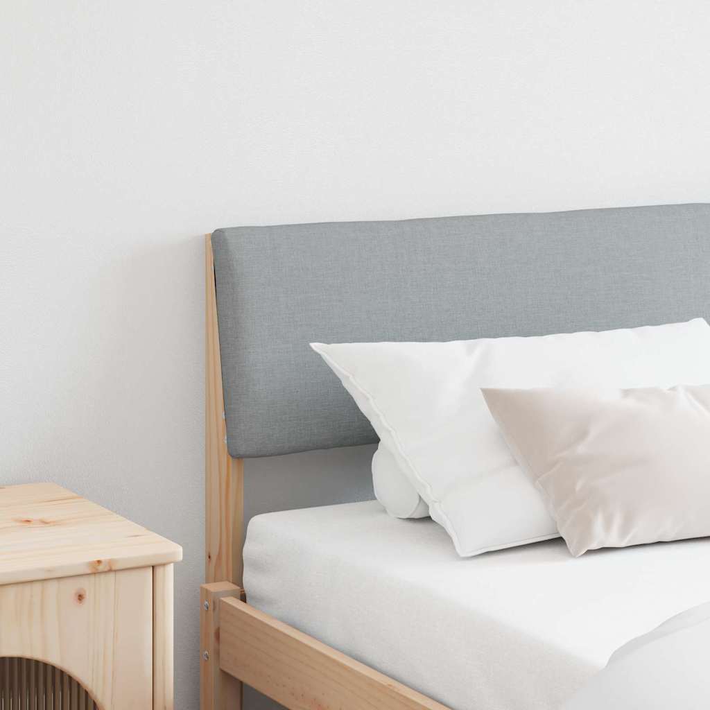 Tête de lit capitonnée Gris clair 200 cm Pin massif - XIOS