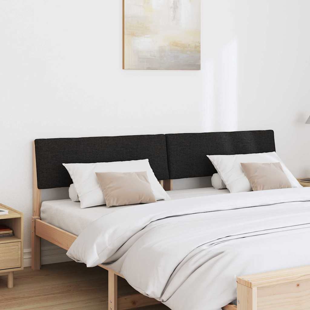 Tête de lit capitonnée Noir 200 cm Pin massif - XIOS