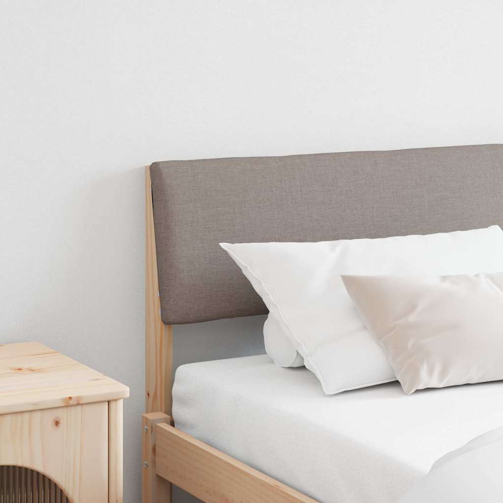 Tête de lit capitonnée Taupe 200 cm Pin massif - XIOS