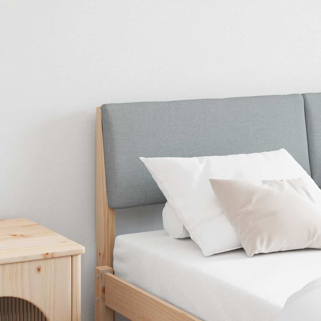 Tête de lit capitonnée Gris clair 135 cm Pin massif - XIOS