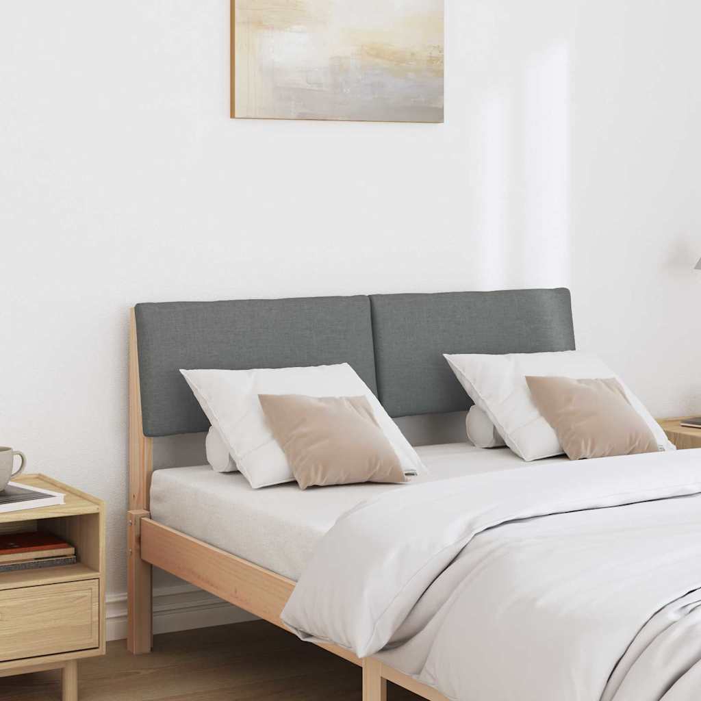 Tête de lit capitonnée Gris foncé 120 cm Pin massif - XIOS