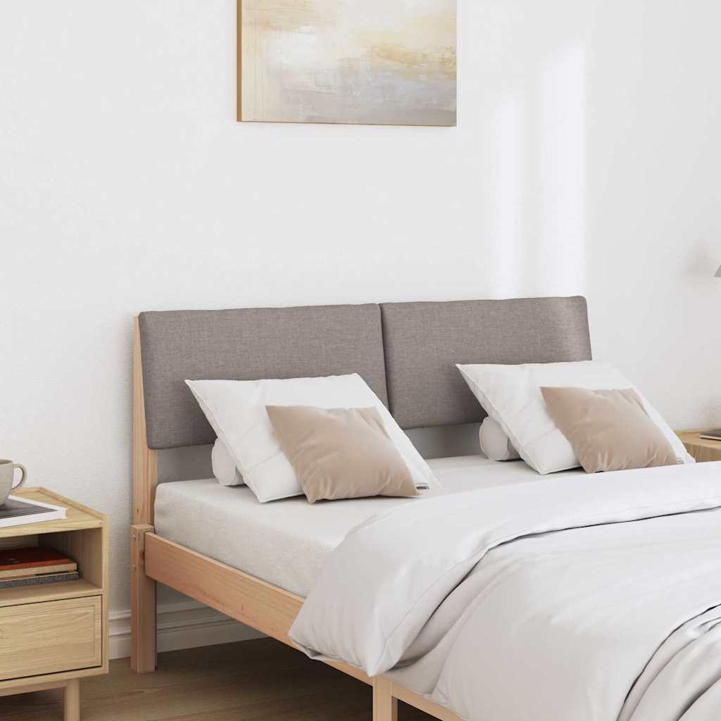 Tête de lit capitonnée Taupe 120 cm Pin massif - XIOS