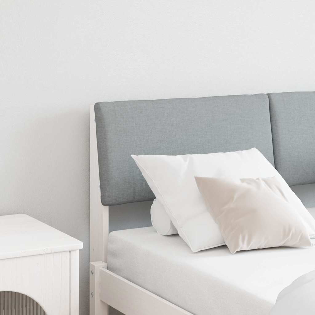 Tête de lit capitonnée Gris clair 120 cm Pin massif - XIOS