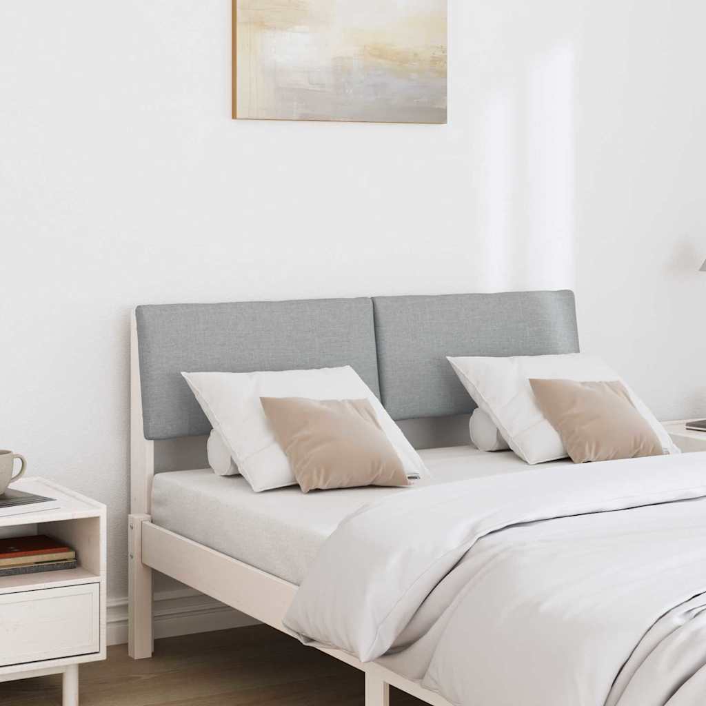 Tête de lit capitonnée Gris clair 120 cm Pin massif - XIOS
