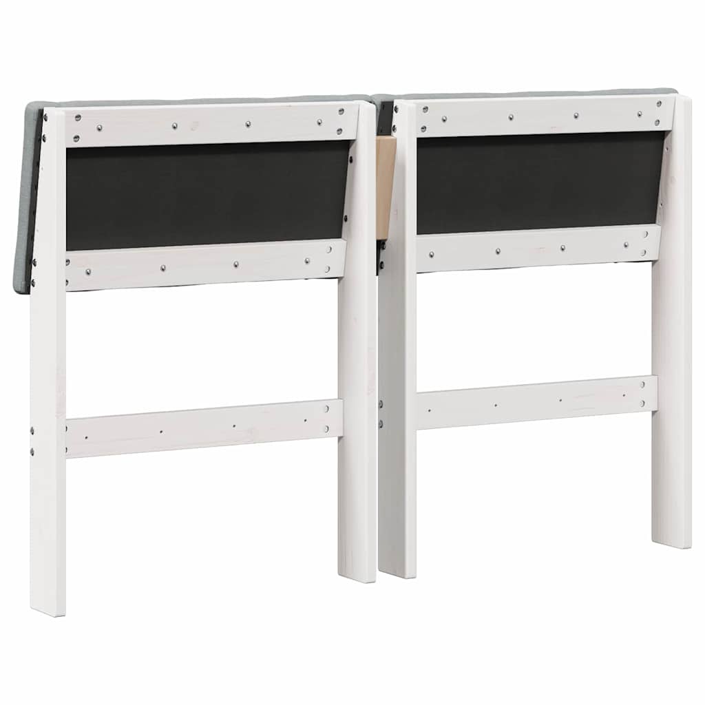 Tête de lit capitonnée Gris clair 120 cm Pin massif - XIOS