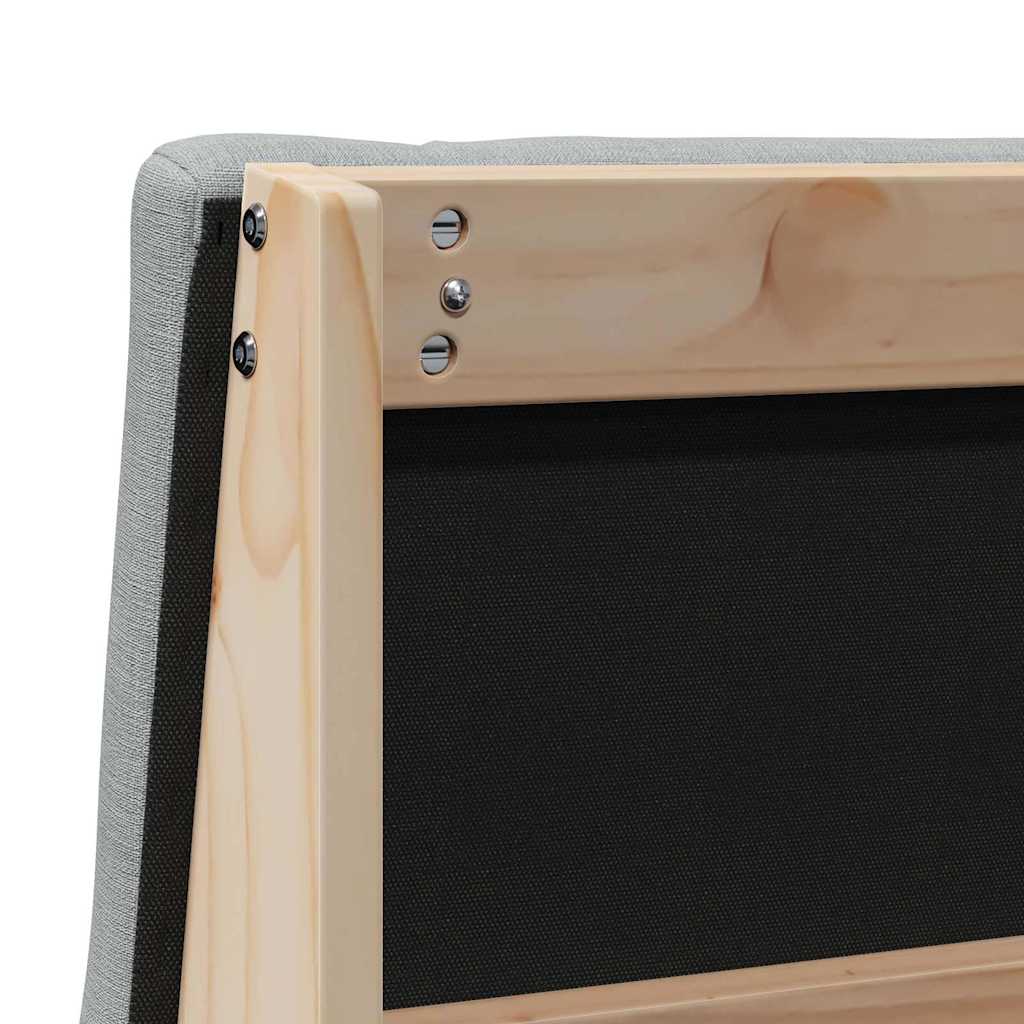 Tête de lit capitonnée Gris clair 100 cm Pin massif - XIOS