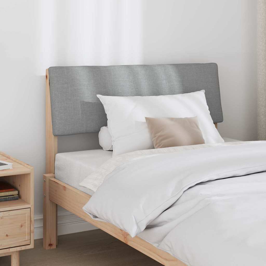 Tête de lit capitonnée Gris clair 100 cm Pin massif - XIOS