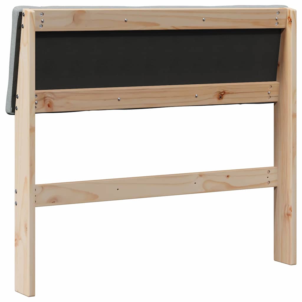 Tête de lit capitonnée Gris clair 100 cm Pin massif - XIOS