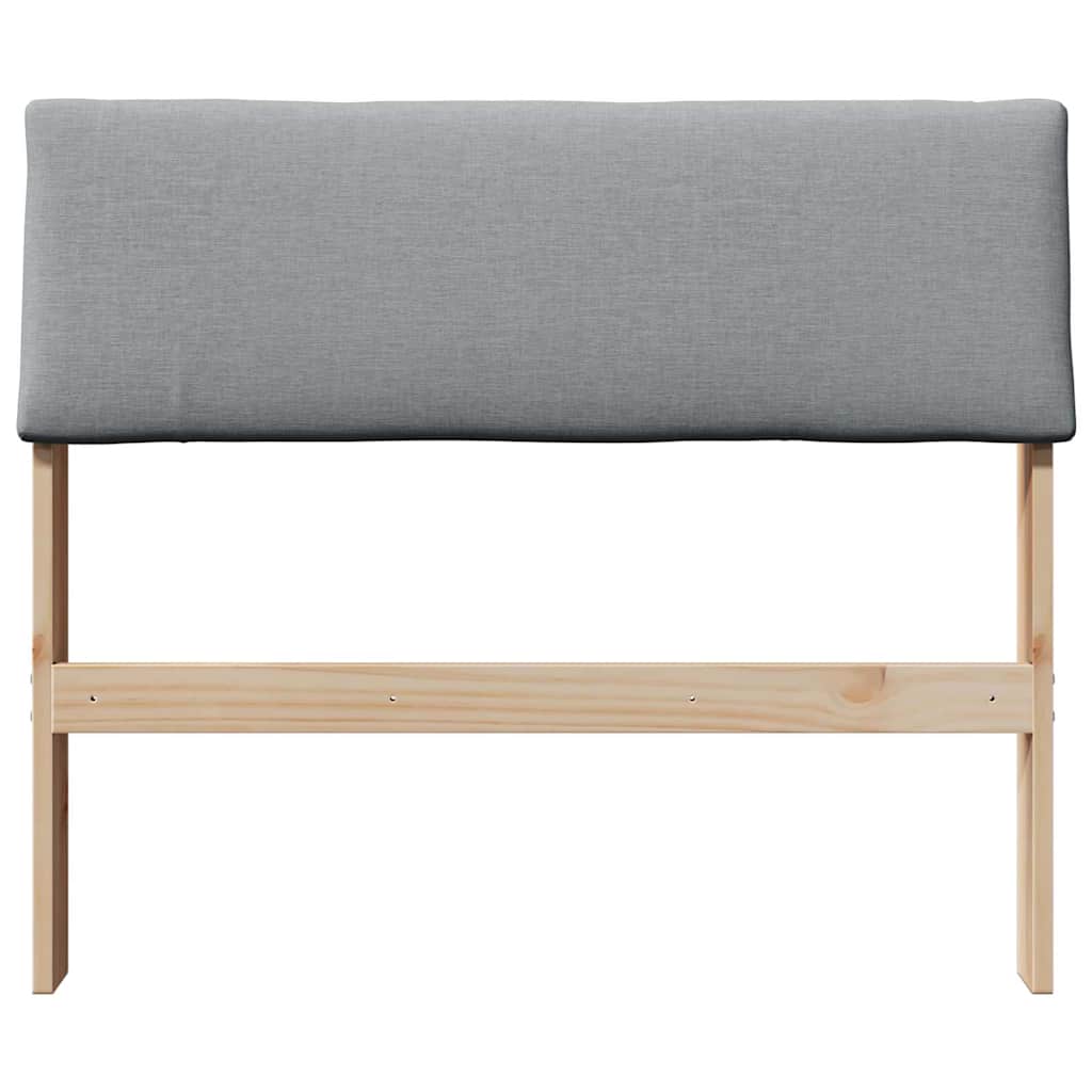 Tête de lit capitonnée Gris clair 100 cm Pin massif - XIOS