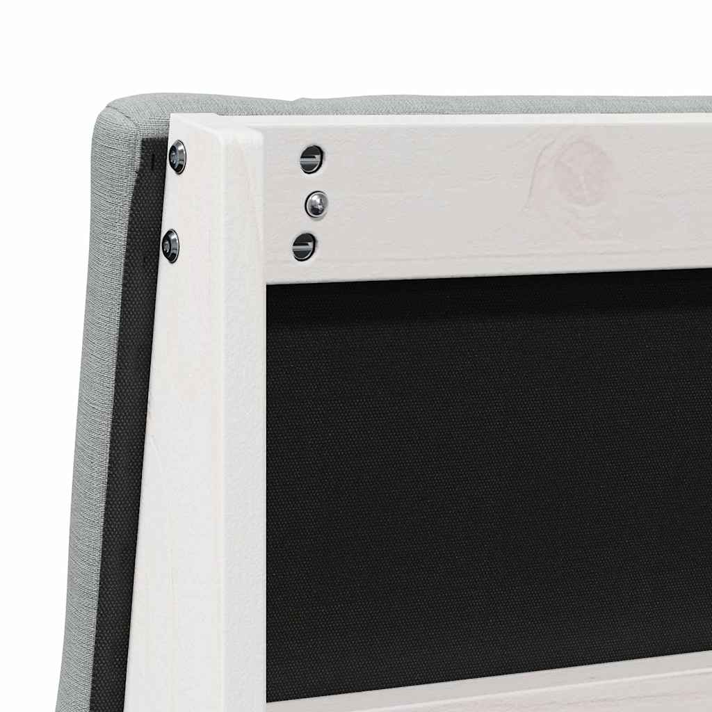 Tête de lit capitonnée Gris clair 100 cm Pin massif - XIOS