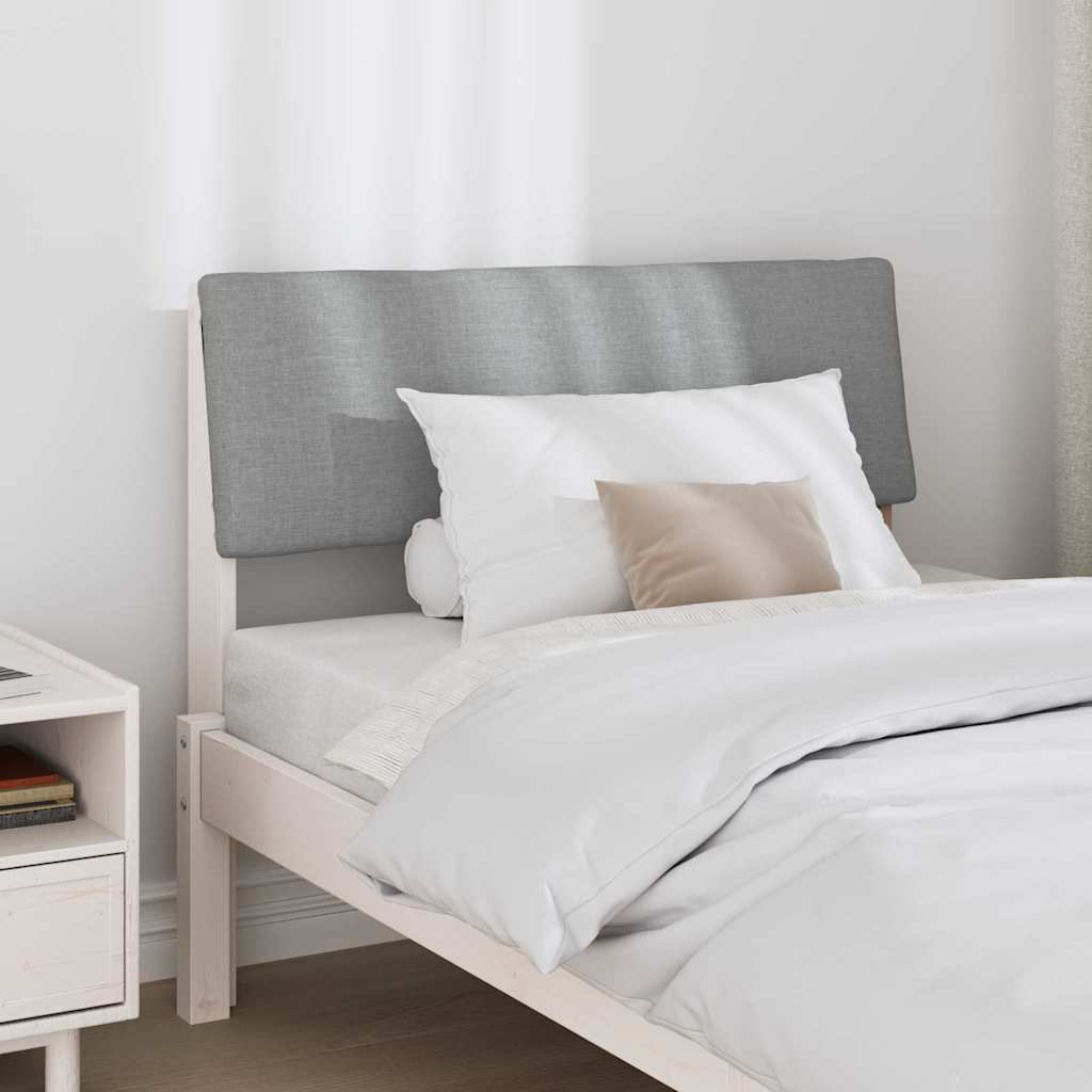 Tête de lit capitonnée Gris clair 100 cm Pin massif - XIOS