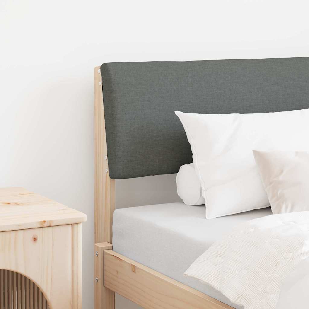 Tête de lit capitonnée Gris foncé 80 cm Pin massif - XIOS