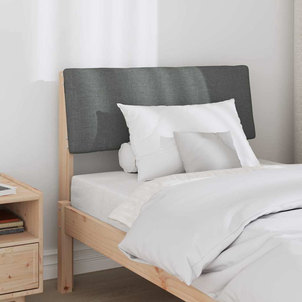 Tête de lit capitonnée Gris foncé 80 cm Pin massif - XIOS