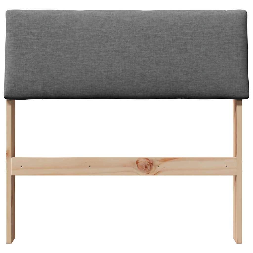 Tête de lit capitonnée Gris foncé 80 cm Pin massif - XIOS
