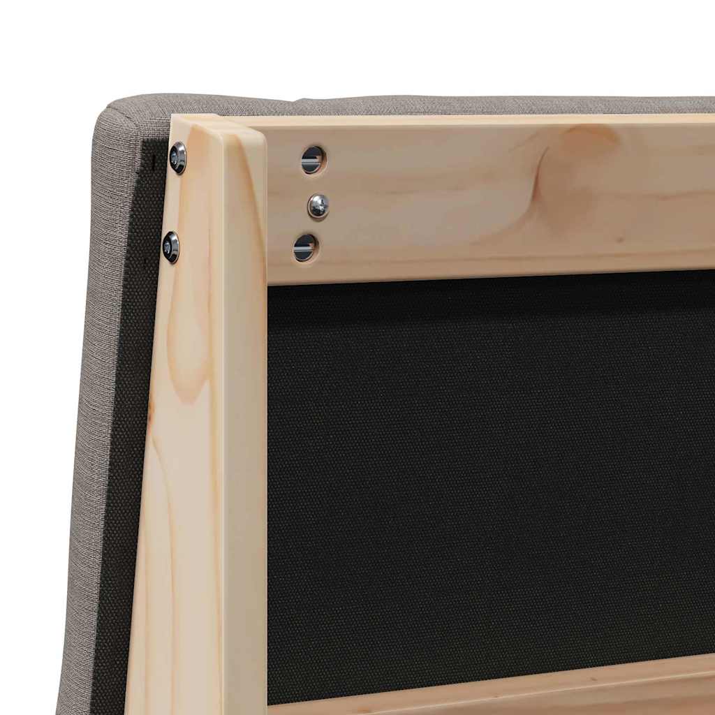 Tête de lit capitonnée Taupe 80 cm Pin massif - XIOS