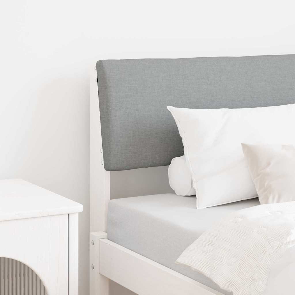 Tête de lit capitonnée Gris clair 80 cm Pin massif - XIOS