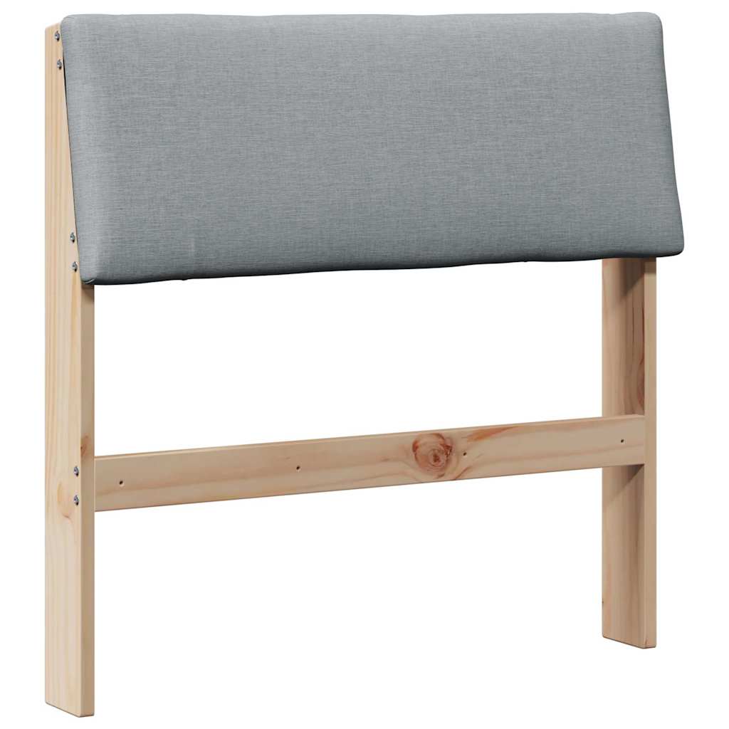 Tête de lit capitonnée Gris clair 75 cm Pin massif - XIOS