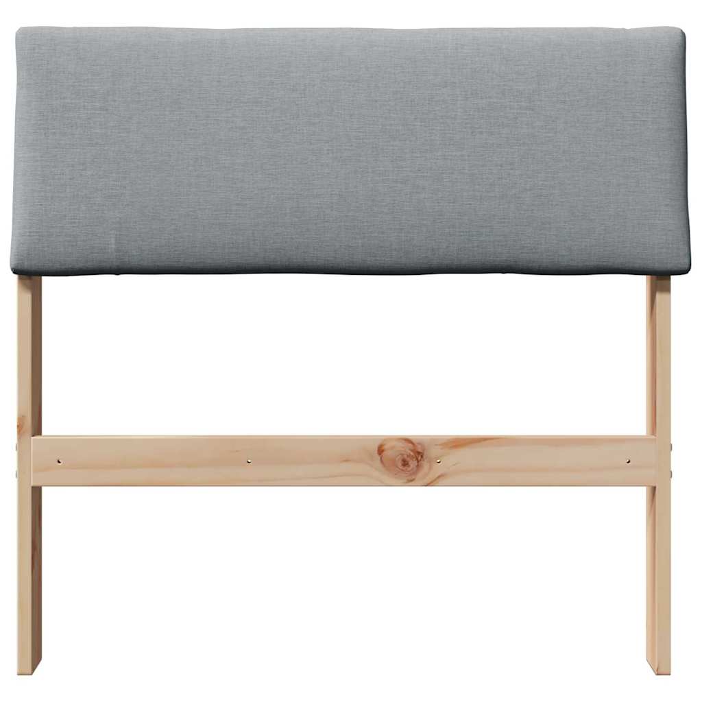 Tête de lit capitonnée Gris clair 75 cm Pin massif - XIOS