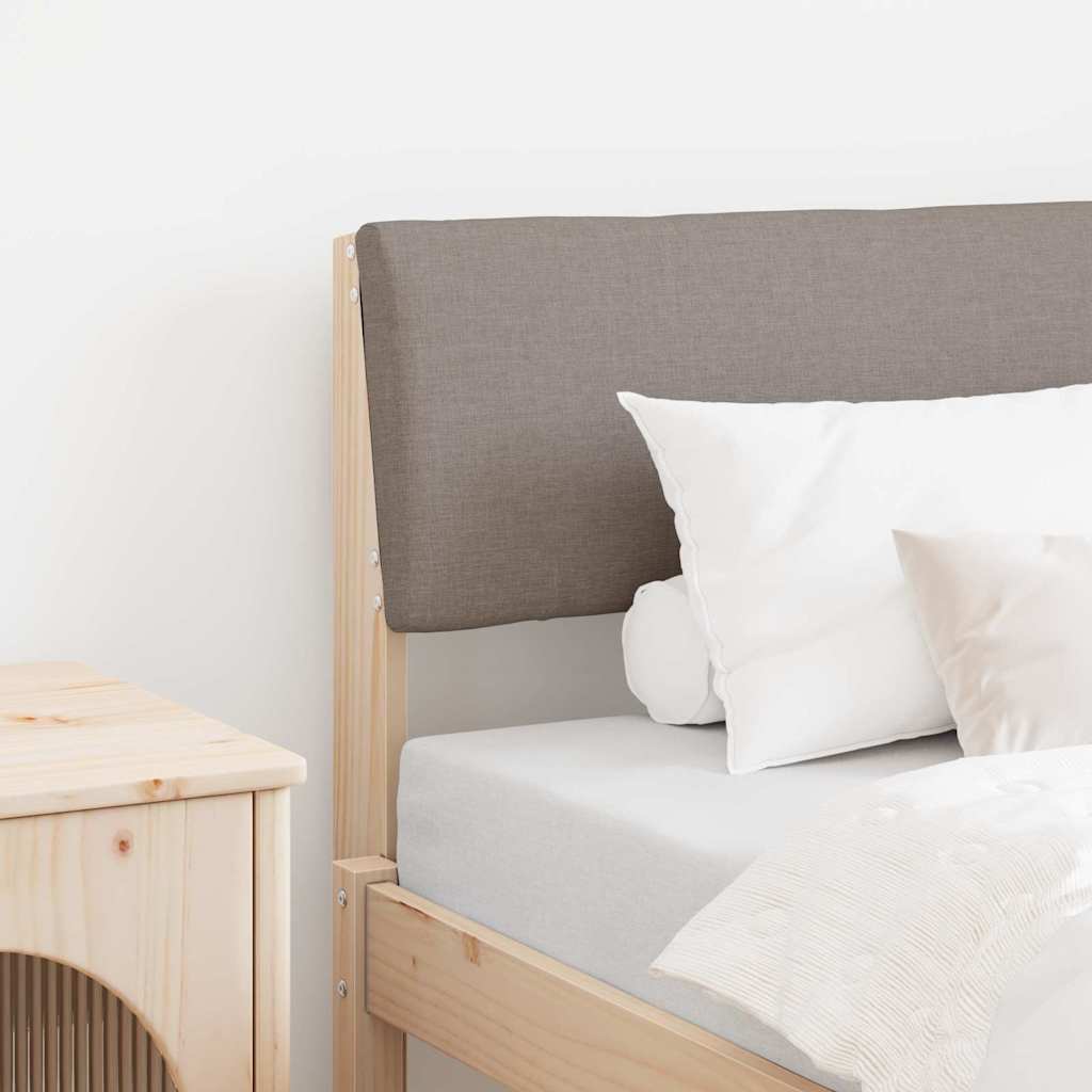 Tête de lit capitonnée Taupe 75 cm Pin massif - XIOS