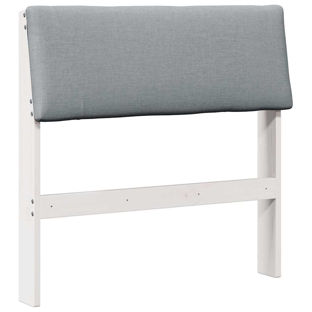 Tête de lit capitonnée Gris clair 75 cm Pin massif - XIOS