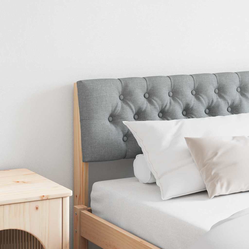 Tête de lit capitonnée Gris clair 200 cm Pin massif - XIOS