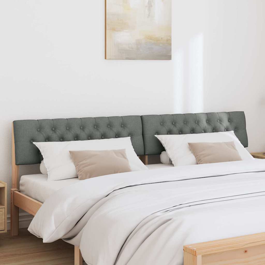 Tête de lit capitonnée Gris foncé 200 cm Pin massif - XIOS