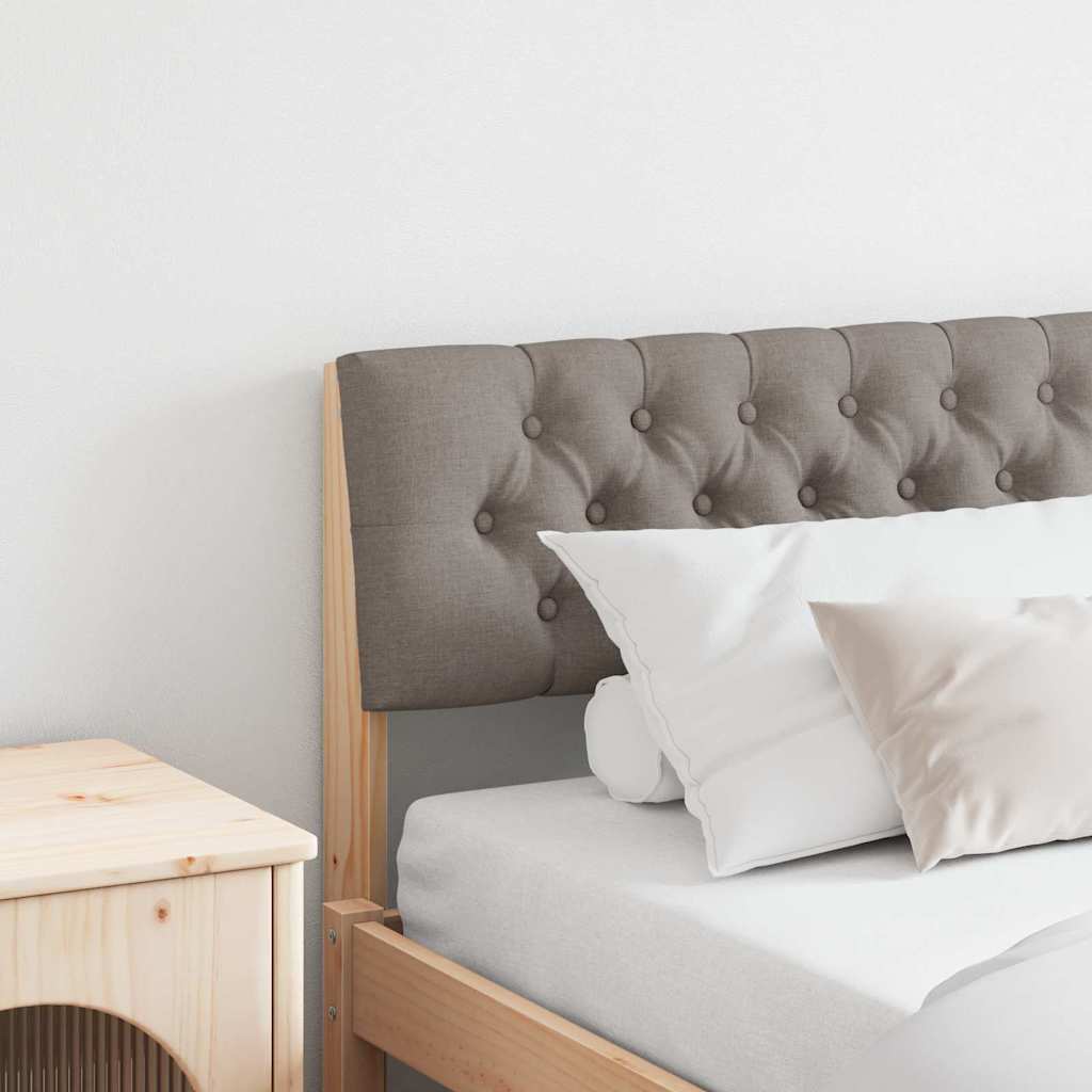 Tête de lit capitonnée Taupe 200 cm Pin massif - XIOS