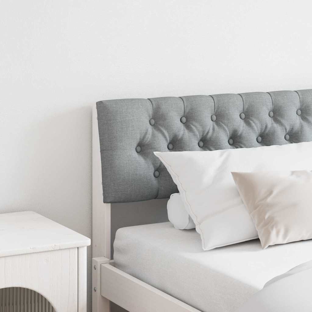 Tête de lit capitonnée Gris clair 200 cm Pin massif - XIOS
