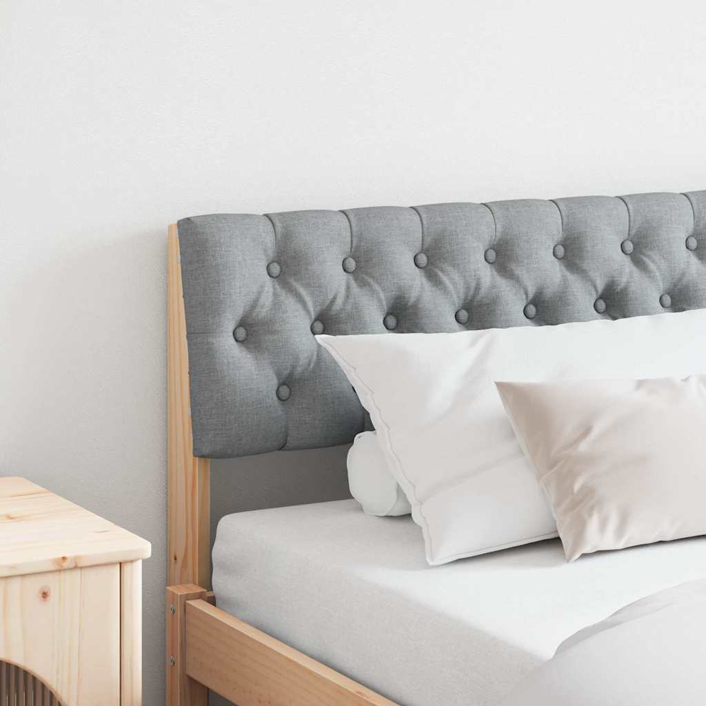 Tête de lit capitonnée Gris clair 180 cm Pin massif - XIOS