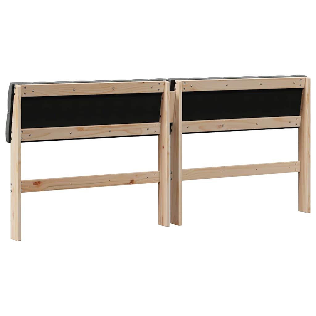 Tête de lit capitonnée Gris foncé 180 cm Pin massif - XIOS