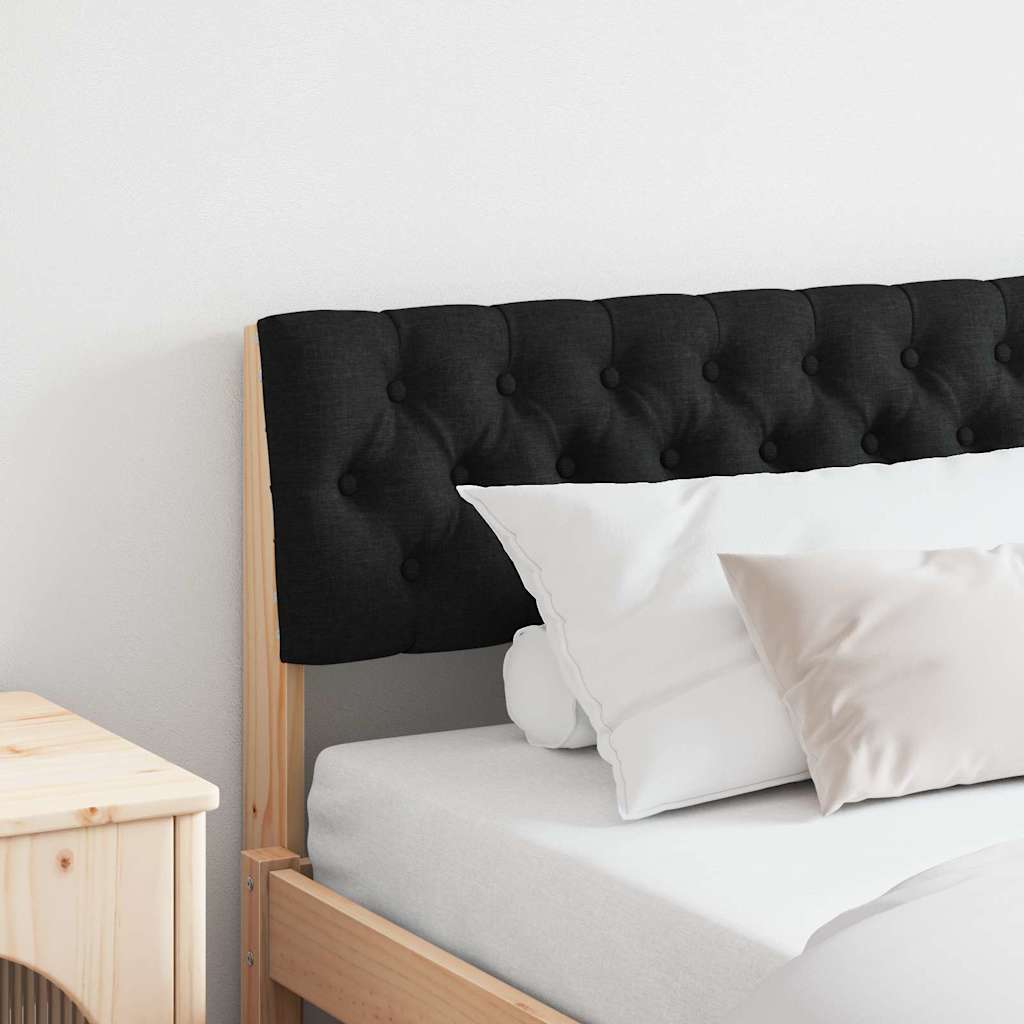 Tête de lit capitonnée Noir 180 cm Pin massif - XIOS