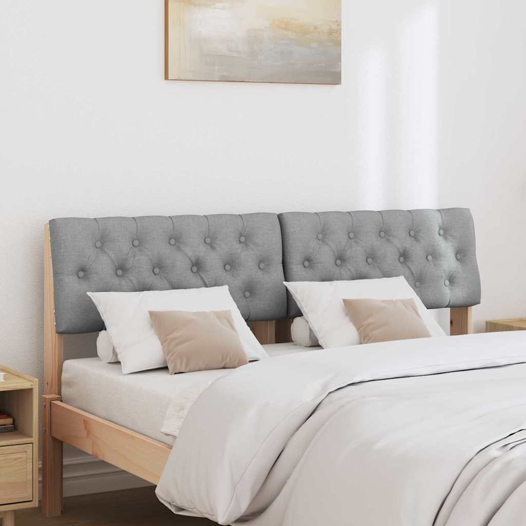 Tête de lit capitonnée Gris clair 160 cm Pin massif - XIOS