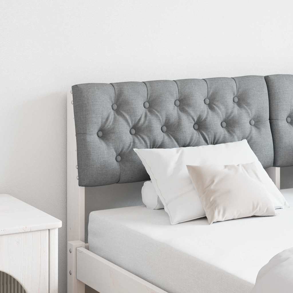 Tête de lit capitonnée Gris clair 160 cm Pin massif - XIOS