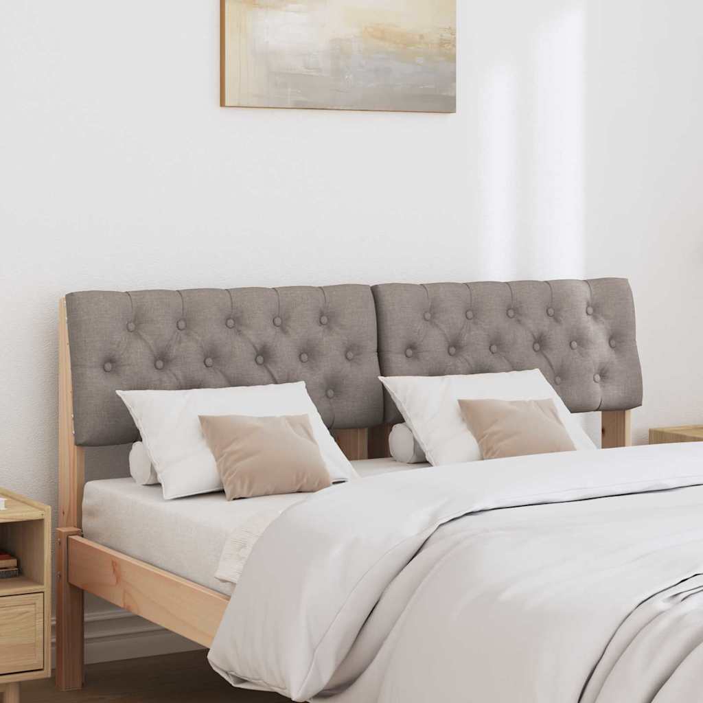 Tête de lit capitonnée Taupe 150 cm Pin massif - XIOS