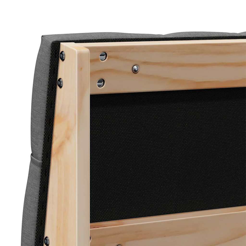 Tête de lit capitonnée Gris foncé 135 cm Pin massif - XIOS