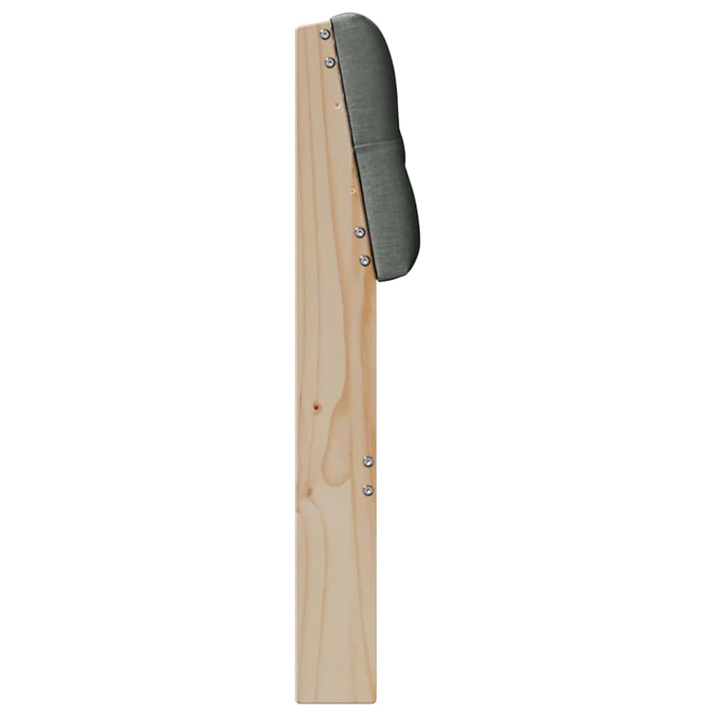 Tête de lit capitonnée Gris foncé 135 cm Pin massif - XIOS