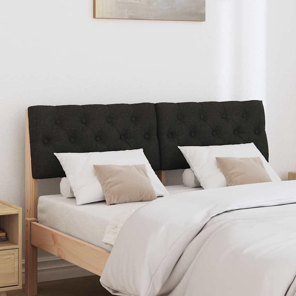 Tête de lit capitonnée Noir 120 cm Pin massif - XIOS