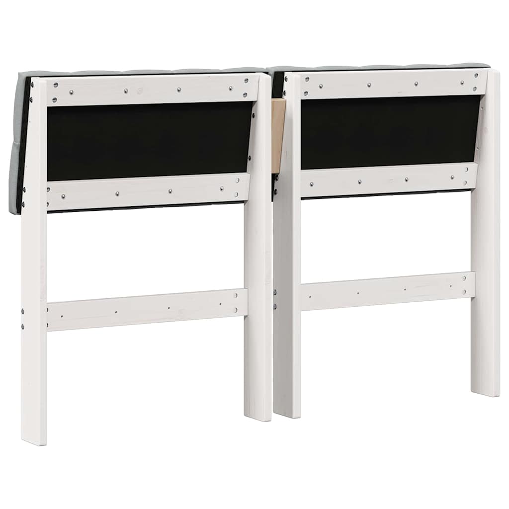 Tête de lit capitonnée Gris clair 120 cm Pin massif - XIOS