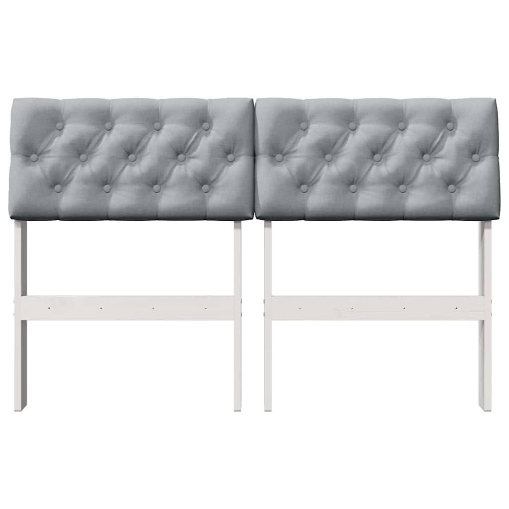 Tête de lit capitonnée Gris clair 120 cm Pin massif - XIOS