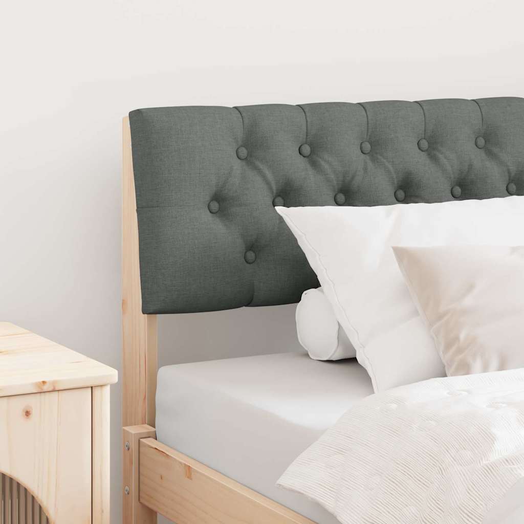 Tête de lit capitonnée Gris foncé 100 cm Pin massif - XIOS