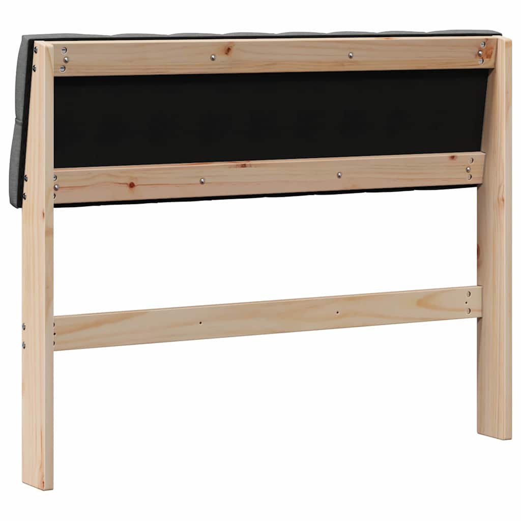Tête de lit capitonnée Gris foncé 100 cm Pin massif - XIOS