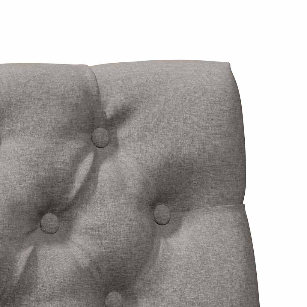 Tête de lit capitonnée Taupe 100 cm Pin massif - XIOS