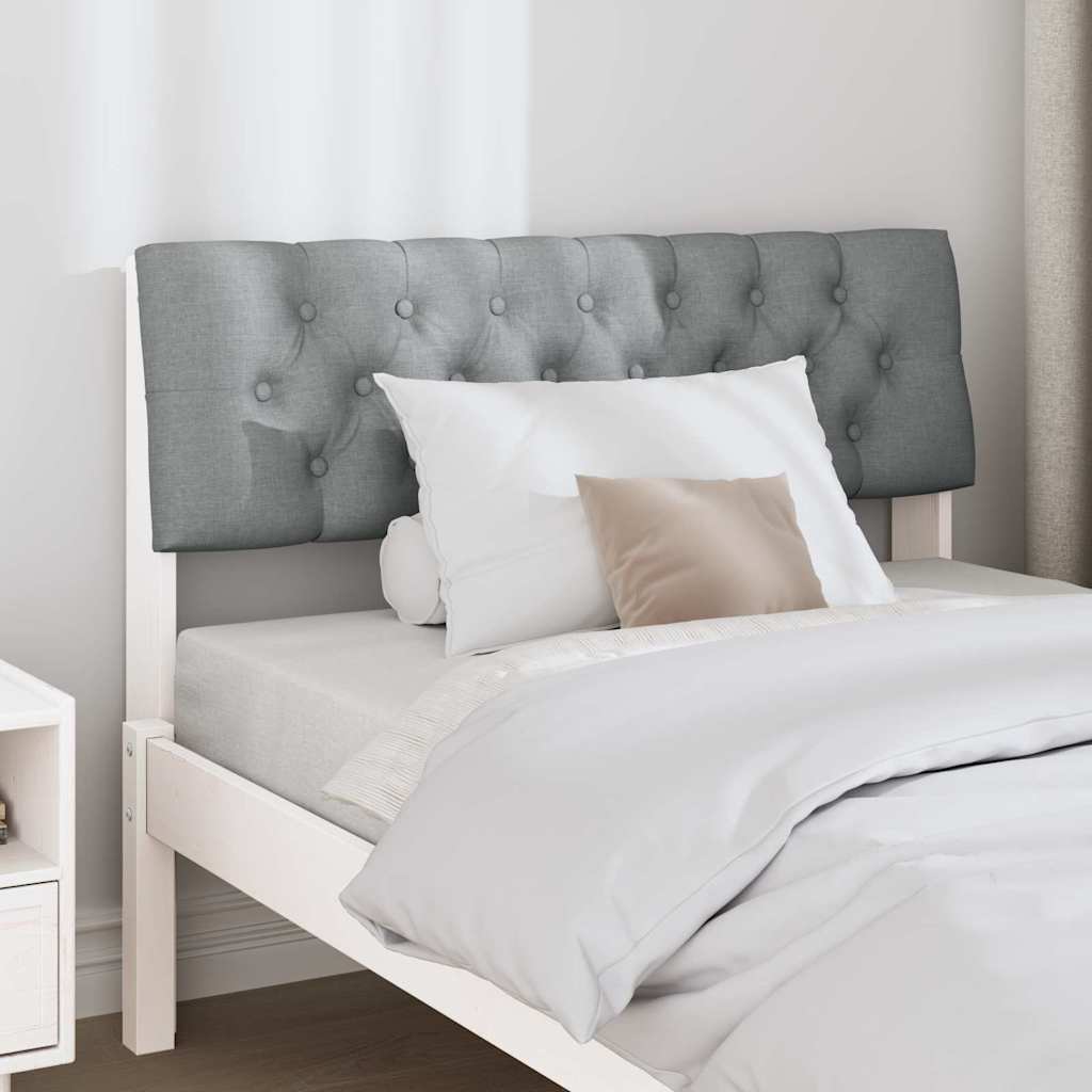 Tête de lit capitonnée Gris clair 100 cm Pin massif - XIOS