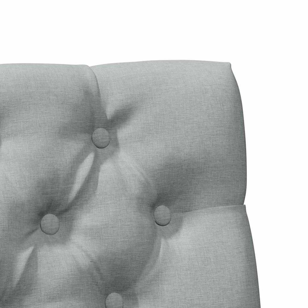 Tête de lit capitonnée Gris clair 90 cm Pin massif - XIOS