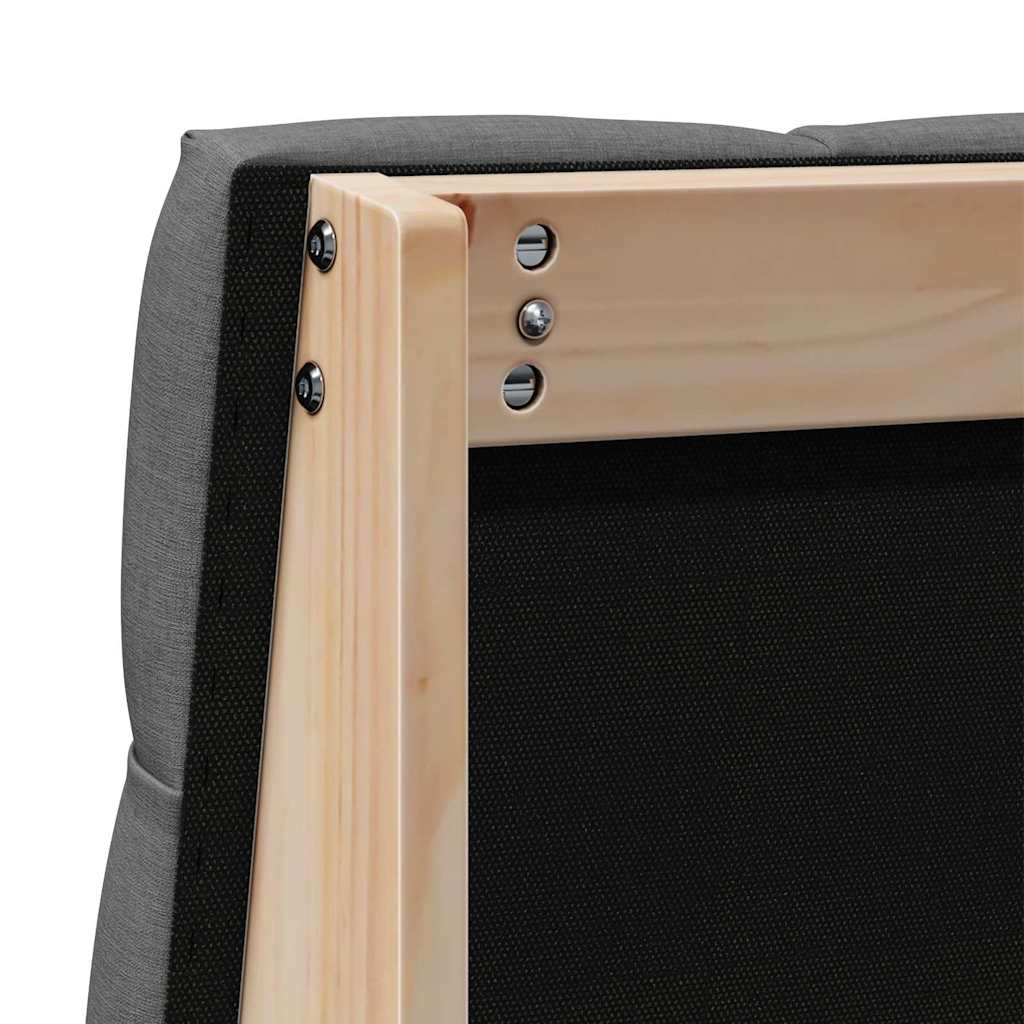 Tête de lit capitonnée Gris foncé 90 cm Pin massif - XIOS