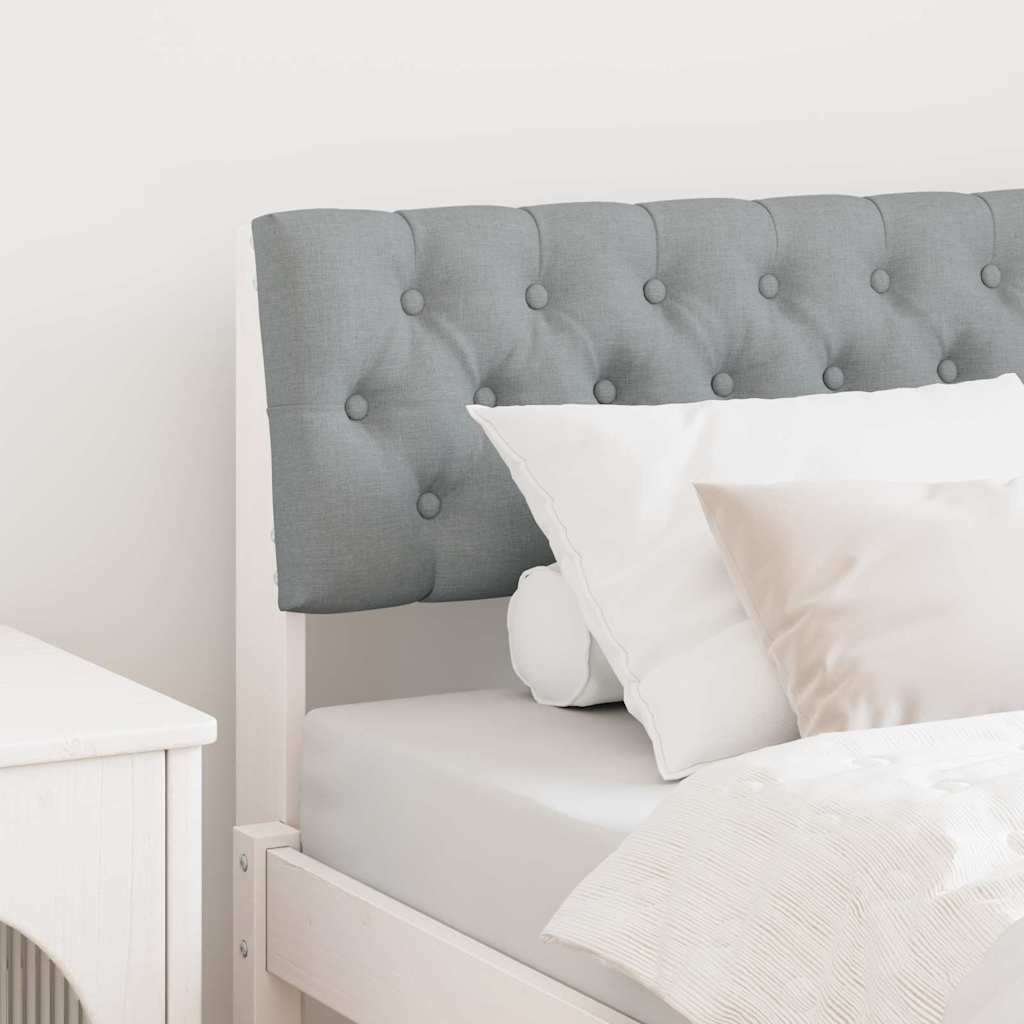 Tête de lit capitonnée Gris clair 90 cm Pin massif - XIOS